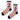 CHAUSSETTES RAYEES RAYE VIEUX ROSE