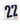 COUSSIN CHIFFRE BRETAGNE 22 BLEU R