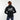 SWEAT ZIPPE DRAPEAU BRODE NOIR