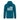 SWEAT ZIPPE DRAPEAU BRODE PEACOCK GREEN