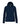 SWEAT ZIPPE DRAPEAU FLEURS BLEU BRODE ROSE