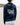 SWEAT ZIPPE DRAPEAU FLEURS BLEU PRUSSE