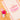 TORCHON AMOUR ET CREPE ROSE ORANGE