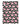 TORCHON GALET NOIR/FUSHIA