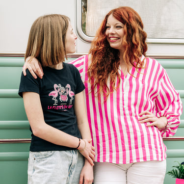 T-SHIRT FLEMME EN ROSE