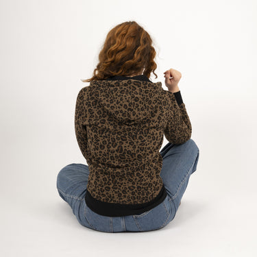 SWEAT ZIPPE LEOPARD