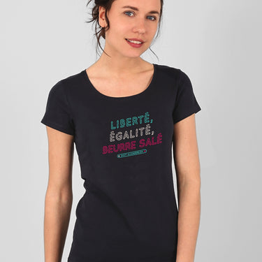 T-SHIRT FEMME LIBERTE BEURRE